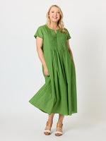 Acacia Cotton Dress - Apple