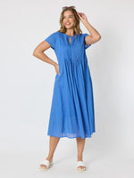 Acacia Cotton Dress - Azure