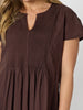 Acacia Cotton Dress - Coffee