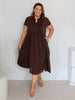 Acacia Cotton Dress - Coffee
