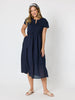 Acacia Cotton Dress - Navy