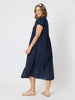 Acacia Cotton Dress - Navy