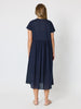 Acacia Cotton Dress - Navy