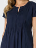 Acacia Cotton Dress - Navy