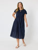 Acacia Cotton Dress - Navy