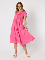 Acacia Cotton Dress - Rose