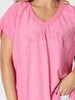 Belle Amour Embroidered Top - Rose