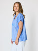 Belle Amour Embroidered Top - Sky Blue