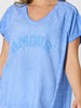 Belle Amour Embroidered Top - Sky Blue