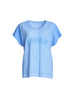 Belle Amour Embroidered Top - Sky Blue