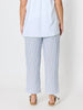 Amalfi Stripe Print Pant - Azure White