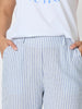 Amalfi Stripe Print Pant - Azure White