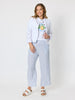 Amalfi Stripe Print Pant - Azure White