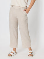 Urban Stripe Print Pant - Natural White
