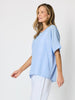 Riviera Relaxed Stripe Top - Pale Blue