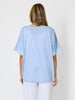 Riviera Relaxed Stripe Top - Pale Blue