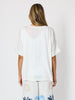 Riviera Relaxed Stripe Top - White