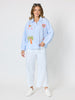 The Palms Embroidered Shirt - Blue/White