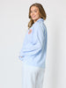 The Palms Embroidered Shirt - Blue/White