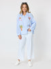 The Palms Embroidered Shirt - Blue/White
