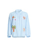 The Palms Embroidered Shirt - Blue/White