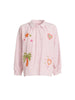 The Palms Embroidered Shirt - Musk White