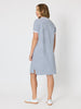Sailor Stripe Print Polo Dres - Navy/White