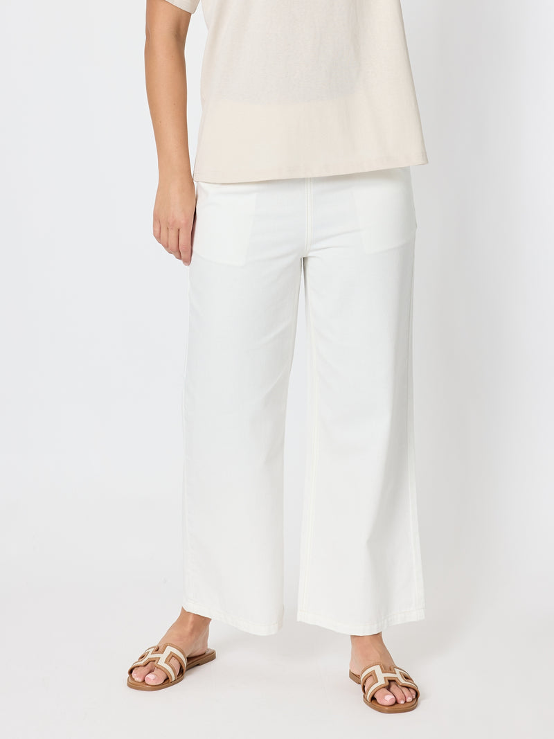 Coast Wide Leg Jean - Milk