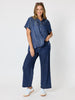 Urban Chic Diamante Top - Dark Denim