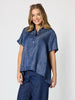 Urban Chic Diamante Top - Dark Denim