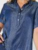 Urban Chic Diamante Top - Dark Denim