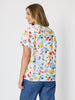 Picnic Print Top - Azure Multi