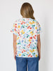Picnic Print Top - Azure Multi
