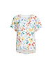 Picnic Print Top - Azure Multi