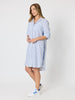 Coast Stripe Shirtdress - Blue/White