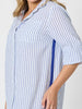 Coast Stripe Shirtdress - Blue/White