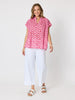 Laguna Beach Print Top - Rose Multi