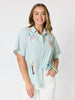 Beachcomber Embroidered Shirt - Olive White