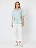 Beachcomber Embroidered Shirt - Olive White