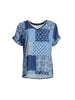 Costa Mesa Print Top - Navy Multi