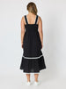 Casablanca Ric Rac Sundress - Black