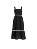 Casablanca Ric Rac Sundress - Black