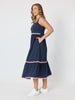 Casablanca Ric Rac Sundress - Navy