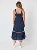Casablanca Ric Rac Sundress - Navy