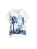 Escape Print Top - Azure Multi