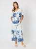 Escape Print Top - Azure Multi
