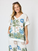 Escape Print Top - Fern Multi