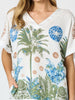 Escape Print Top - Fern Multi