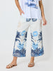 Escape Print Wide Leg Pant - Azure Multi