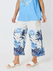 Escape Print Wide Leg Pant - Azure Multi